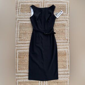 NWT Tatyana Jazmin Pencil Dress Black White Retro Wiggle XS $140 Retail pinup